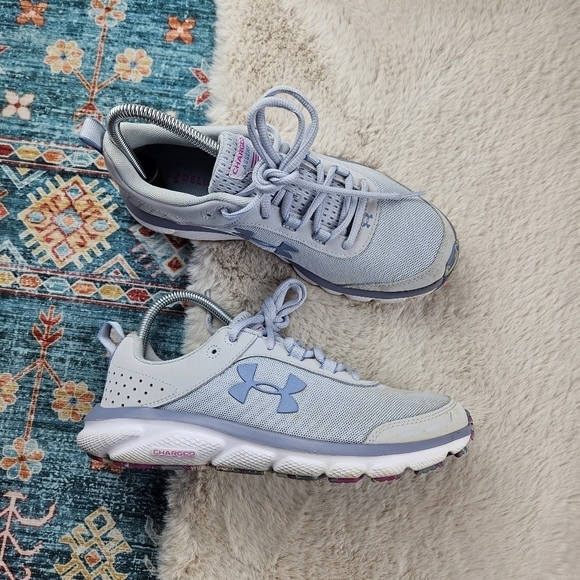 Buy (Women) Under Armour Charged Assert 8 Marble  Under Armour Womens Charged Assert 8 3024625-100 Gray Running Shoes Sneakers US